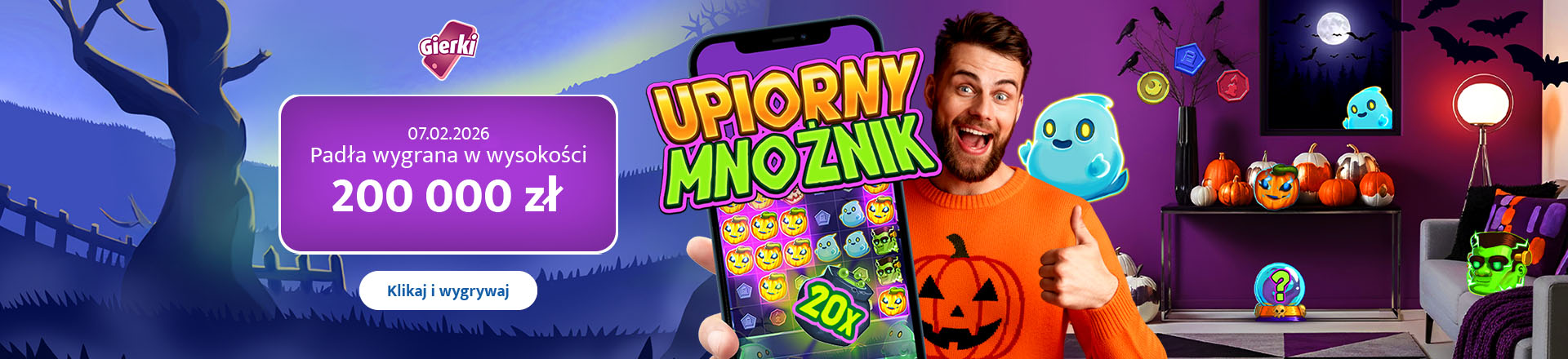 Upiorny mnożnik – nowa gra w Gierki Lotto Casino